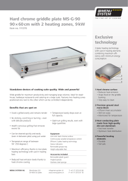 exclusive technology Hard chrome griddle plate MS-G