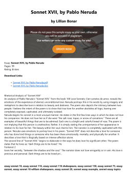 Sonnet XVII, by Pablo Neruda