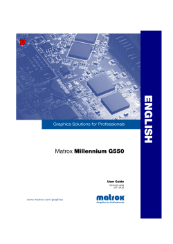 Matrox Millennium G550