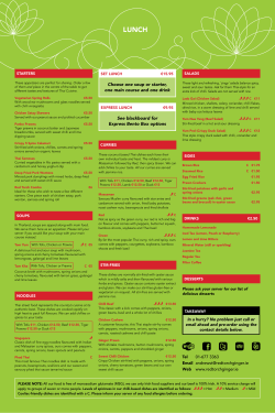 Choose one soup or starter, one main course and one drink See