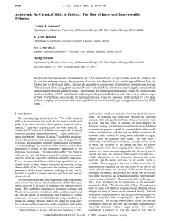 Anisotropic Xe Chemical Shifts in Zeolites. The Role of Intra