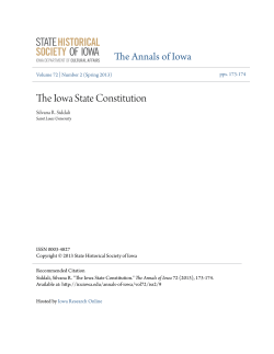 The Iowa State Constitution