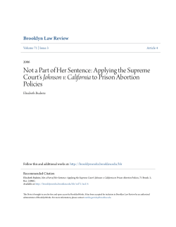 Not a Part of Her Sentence: Applying the Supreme