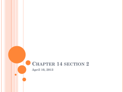 Chapter 14 section 2