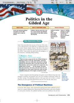Politics in the Gilded Age