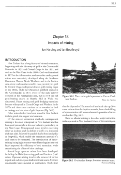 Chapter 36 Impacts of mining - Biological Sciences