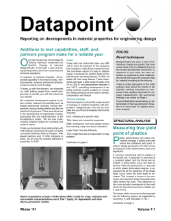 Measuring true yield point of plastics