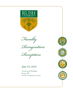 Faculty Recognition Reception