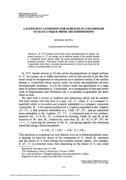 a sufficient condition for surfaces in 3