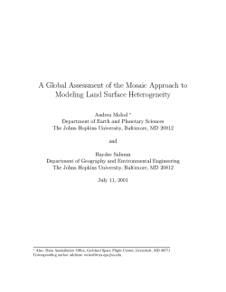 A Global Assessment of the Mosaic Approach to Modeling Land