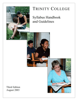 Syllabus Handbook and Guidelines