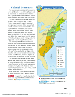 Colonial Economies