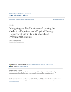 Navigating the Total Institution: Locating the