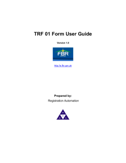 User Guide - e-FBR