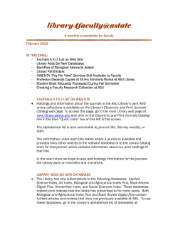 library4faculty@astate No.1 - Dean B. Ellis Library