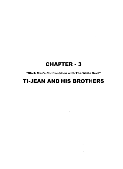 chapter - 3 ti-jean and his brothers