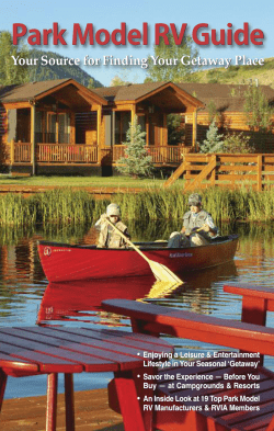 Park Model RV Guide - The Recreation Vehicle Industry Association