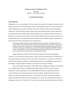 On King Lear and the &ldquo;Avoidance of Love&rdquo;