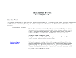 Elizabethan Period