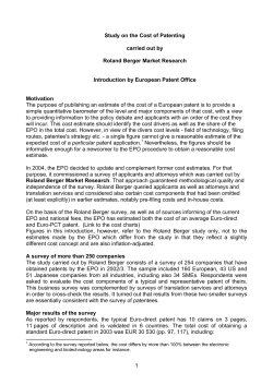 The cost of a sample European patent