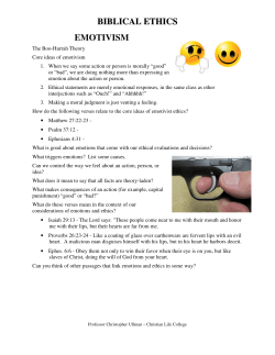 biblical ethics emotivism