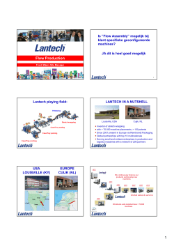 LANTECH COMPANY PRESENTATION Configure me [Compatibility