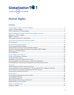 Human Rights - Globalization 101