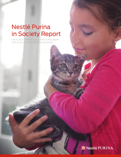 Nestl&eacute; Purina In Society Report