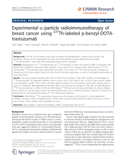 Experimental &alpha;-particle radioimmunotherapy of breast cancer using