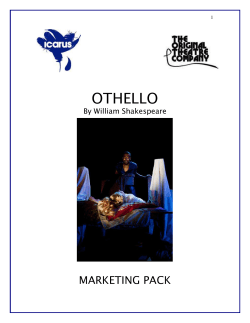 Othello Marketing Pack - the Icarus Theatre Collective