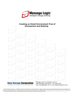 Creating an Email Environment Free of Harassment and Bullying