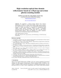 High resolution optical time domain reflectometer based on 1.55&mu;m