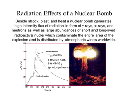Radiation Effects of a Nuclear Bomb
