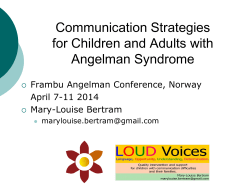 Communication Strategies for Children and Adults with