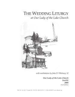 the wedding liturgy