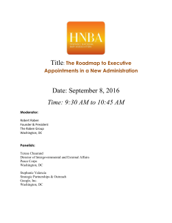 The Roadmap to Executive Appointments in a New