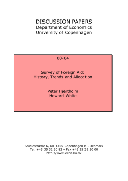 DISCUSSION PAPERS