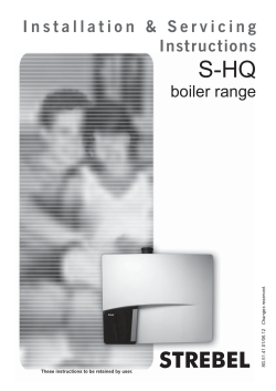 8G514101 INST MANUAL STREBEL Q