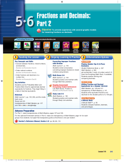 Fractions and Decimals: Part 2