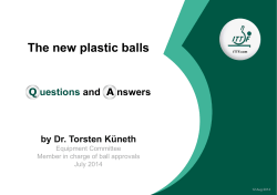 The new plastic balls