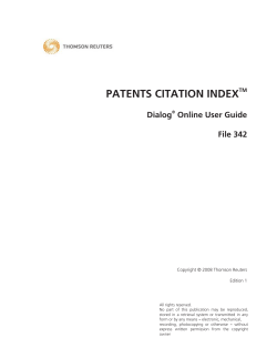 patents citation index