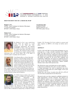 High Viscosity Test Of A Crude Oil Pump