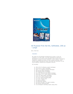 All Purpose First Aid Kit, Softsided, 200 pc