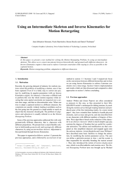 Using an Intermediate Skeleton and Inverse Kinematics for Motion