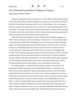 Sylvia Plath and Edvard Munch: Mindscape of Chagrin