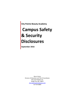 Campus Security - City Pointe Beauty Academy