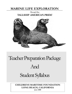 Teacher Preparation Package And Student Syllabus