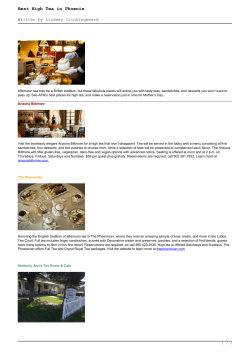 Best High Tea in Phoenix - Arizona Foothills Magazine