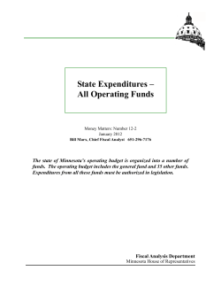 State Expenditures - All Funds Spending