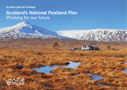 Scotland`s National Peatland Plan